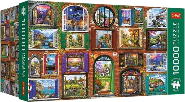 Trefl puzzle 10 000 dílků windows of the seasons