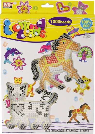 Zažehlovací korálky – sada 1000 ks s předlohami