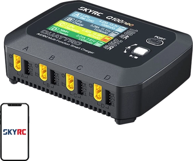 SkyRC Q100neo AC/DC multifunkční inteligentní nabíječka pro modelářské baterie