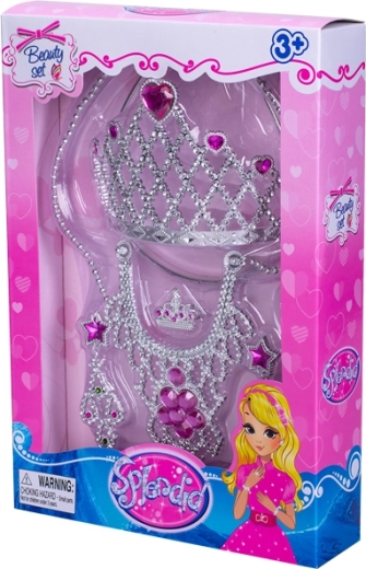 Dětská sada krásy s korunkou a šperky