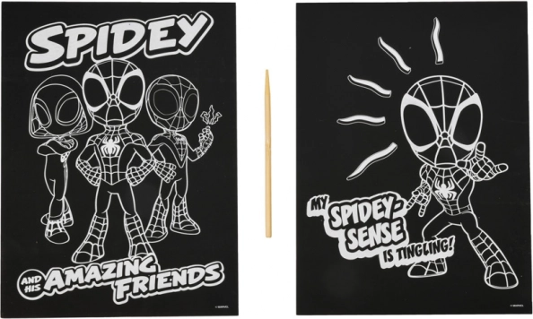 Vyškrabávací obrázky SPIDEY AND HIS AMAZING FRIENDS
