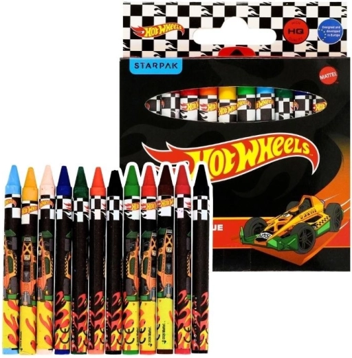 Voskovky Hot Wheels Black, 12 barev