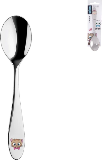 Dětská nerezová lžíce Kocouři