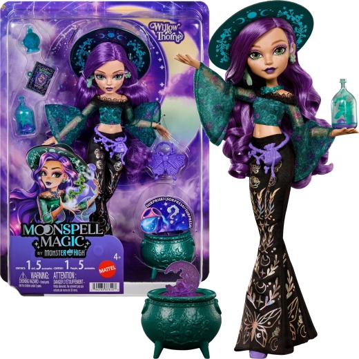 Monster High moonspell high willow thorne panenka 26 cm s doplňky