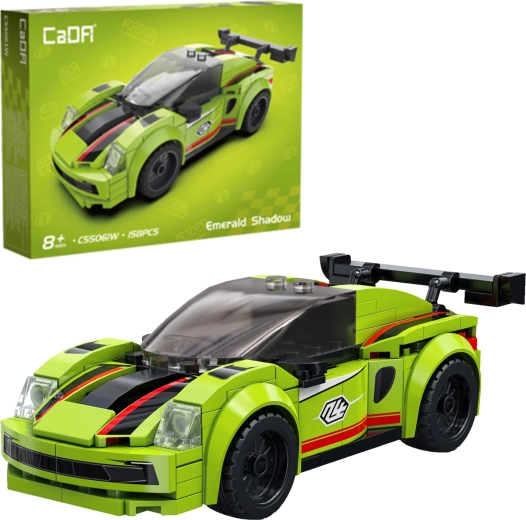Stavebnice CaDA závodní auto Emerald Shadow, 158 dílků