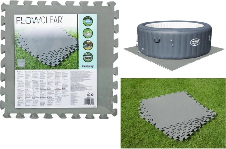 Pěnová podložka pod bazén 50 × 50 cm BESTWAY, sada 9 ks