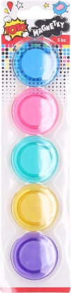 Barevné kulaté magnetky 40 mm – sada 5 ks