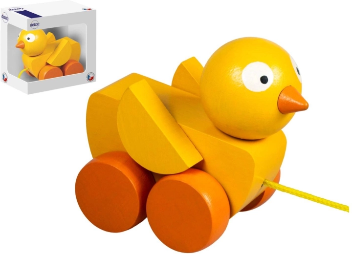 Tahací kuřátko dřevěné