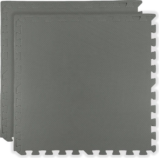 měkká pěnová podložka HUMBI 120 × 60 cm, velké voděodolné puzzle, tmavě šedá, 2 ks