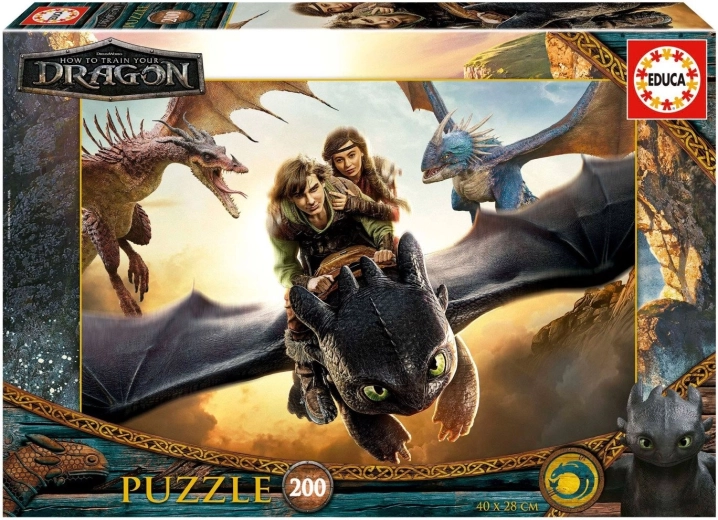 Educa puzzle Jak vycvičit draka 200 dílků