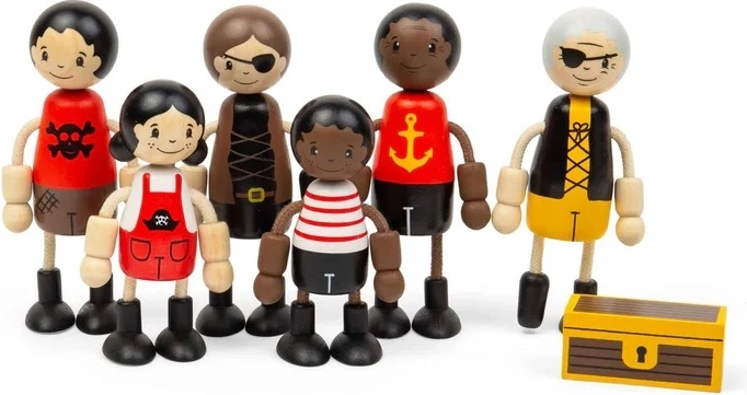 Bigjigs Toys dřevěné figurky Piráti