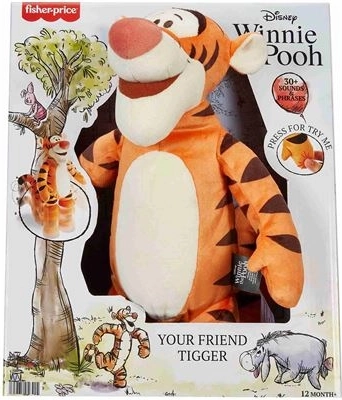 Fisher-Price Disney Medvídek Pú – plyšový Tigger s pohybem a zvuky