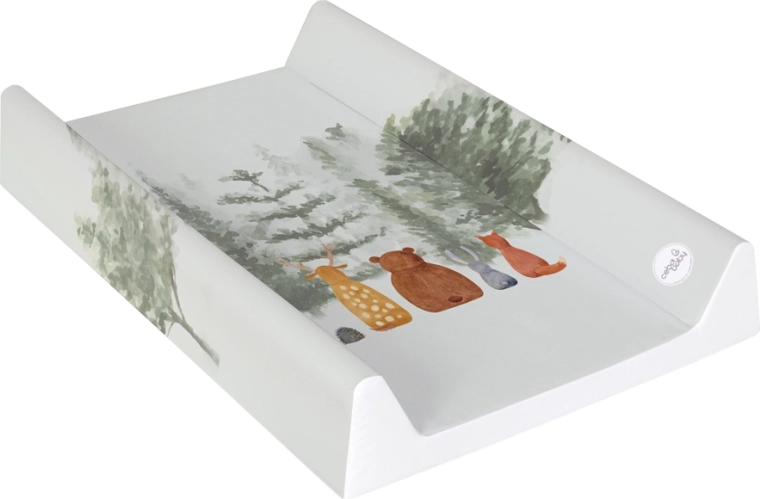 Ceba Baby měkká přebalovací podložka profilovaná 50 × 70 cm basic forest companions