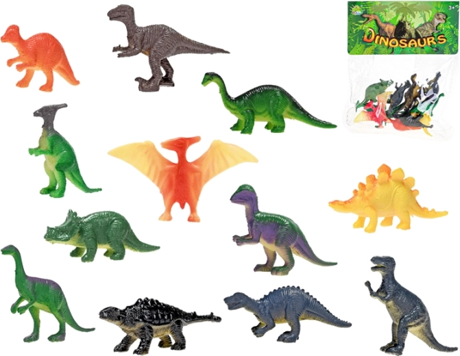 Sada plastových dinosaurů 12 ks (4–8 cm)