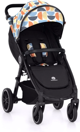 Petite&Mars sportovní kočárek Street+ RWS black limited retro