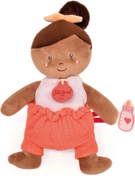 Doudou Jolijou panenka 18 cm oranžová
