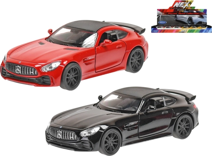 Kovový model auta Mercedes-AMG GTR Welly se zpětným chodem