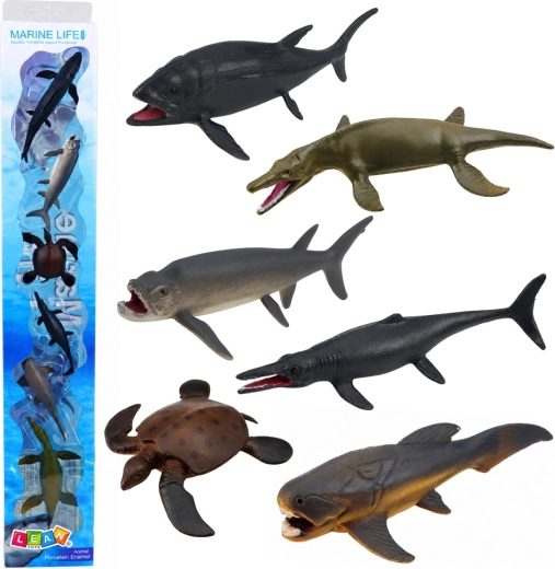 Marine Life sada mini figurek mořských zvířat (6 ks, 6–9 cm)