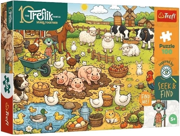 Trefl puzzle seek & find vesnice 100 dílků