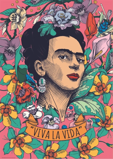 Educa puzzle Frida Kahlo: Viva la vida 500 dílků
