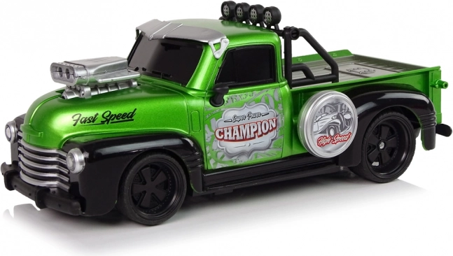 Zelený rc pick-up 1:18