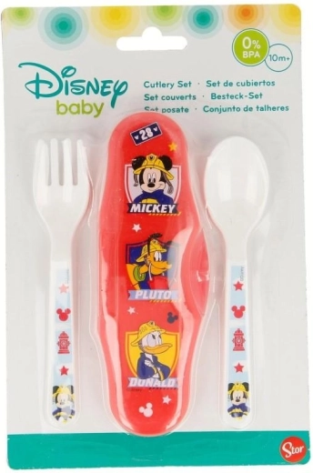 Příbor s pouzdrem Mickey - 1 kus