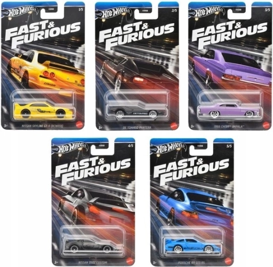 Hot Wheels Fast & Furious – sběratelské auta 1:64, mix modelů
