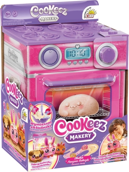 Cookeez Makery pecí set s troubou (skořice/růžová) - 1 kus