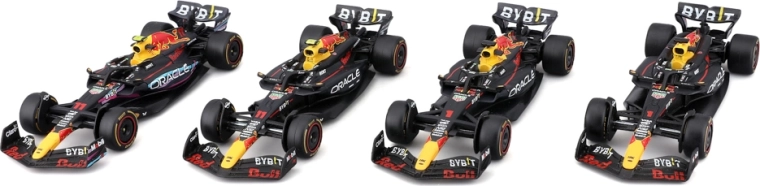 Bburago Formula Racing F1 sada 4 modelů Oracle Red Bull Racing 1:43 Verstappen a Pérez