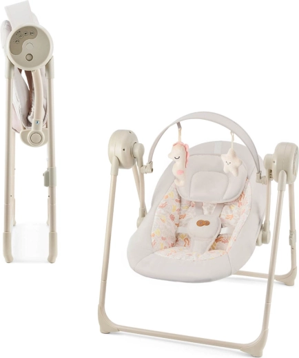Kinderkraft Swingee béžová elektrická houpačka