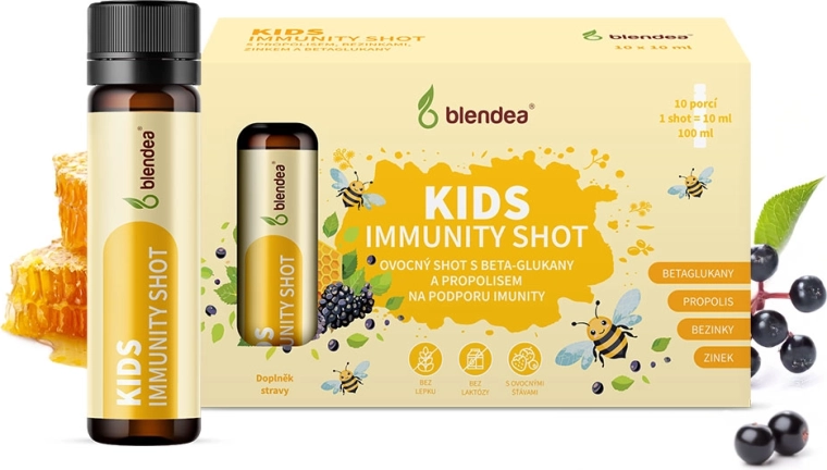 Blendea immunity shot pro děti s propolisem a beta-glukany 10 × 10 ml