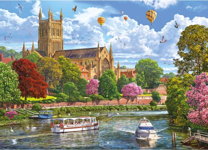 Gibsons puzzle pohled na Worcester 1000 dílků