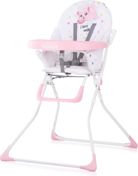 Jídelní židlička Teddy od Chipolino – Blush