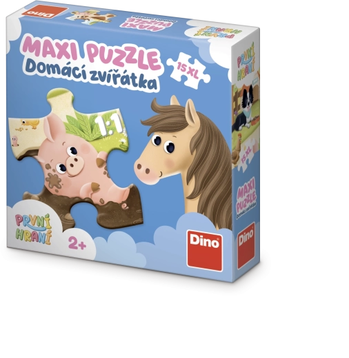 Dino puzzle Domácí zvířátka XL, 15 dílků