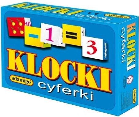 Adamigo obrázkové kostky s číslicemi (12 dílků)