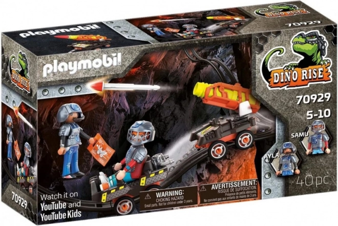 Playmobil Dino Rise Dino Mine vozík s raketami