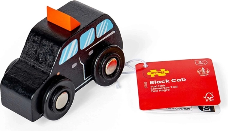 Dřevěné londýnské taxi BIGJIGS TOYS