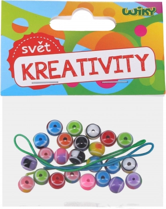 Barevné korálky s provázkem