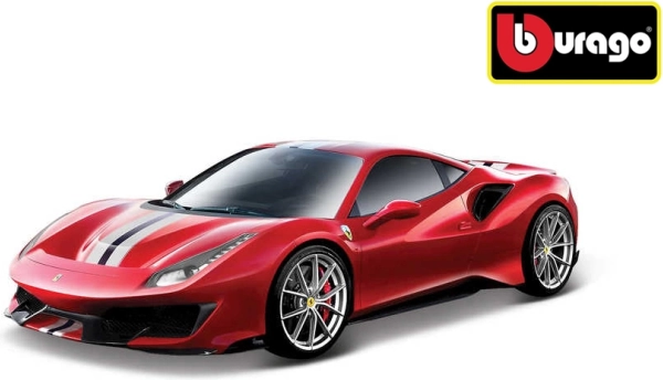 Kovový model Bburago Ferrari 488 Pista 1:24 červený