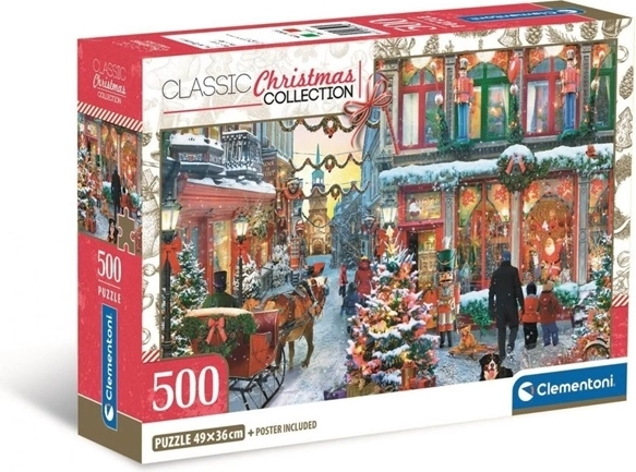Clementoni puzzle 500 dílků compact Joy of Christmas