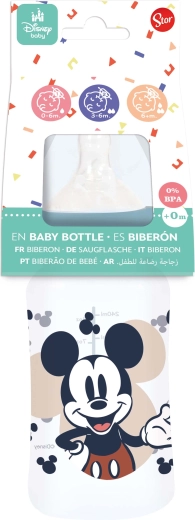 Kojenecká láhev MICKEY 240 ml s antikolikovým systémem