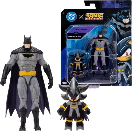 Jakks Pacific sada figurek Shadow jako Batman a Batman (Sonic the Hedgehog x DC Comics)