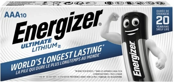 Energizer Ultimate Lithium AAA lithiové baterie 10 ks