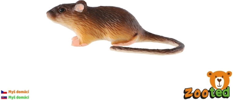 Plastová figurka myši domácí 7 cm v sáčku