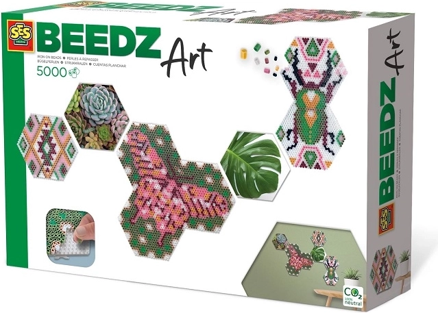 SES Creative Beedz zažehlovací 3D korálky s botanickým motivem 5000 ks