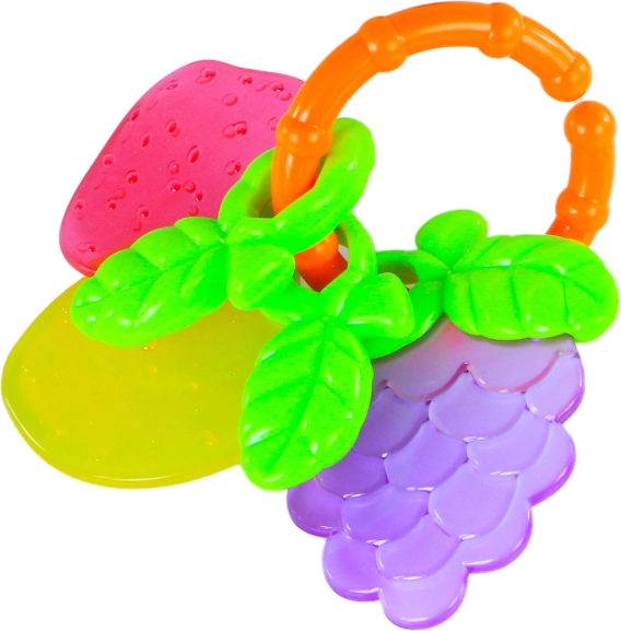 Chrastítko a kousátko ve tvaru ovoce pro miminka