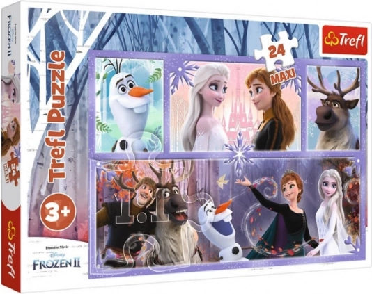 Trefl Disney Frozen maxi puzzle svět plný magie 24 dílků