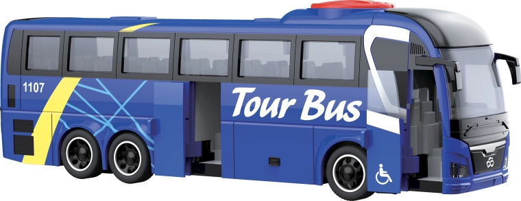 City Service Car městský autobus 1:16 modrý