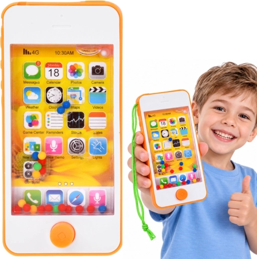 Vodní hra ve tvaru smartphonu s kuličkami