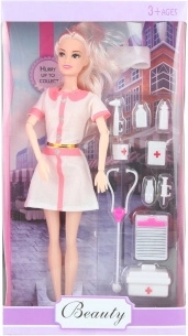 Panenka doktorka s kloubovými pažemi a doplňky 29 cm